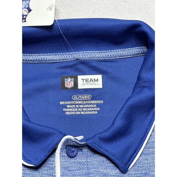 NWT INDIANAPOLIS COLTS Mens Polo Shirt Size XL - Small Snag On Back - Picture 6 of 11